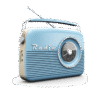 ByronStatics Portable Radio AM FM, Vintage Retro Radio